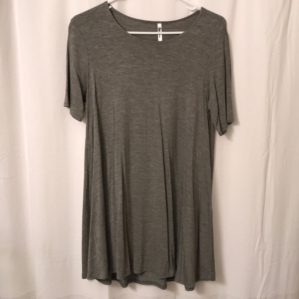 Heather Grey Tunic Swing Tee